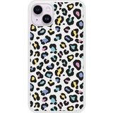 Apple iPhone 15 Leopard colore Verstevigd hoesje met sublimatie bedrukking