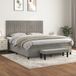 Maison Exclusive - Lit boxspring avec matelas, gris clair, 180x200 cm, velours