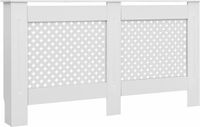 vidaXL Cache-radiateur 152x19x81.5 cm MDF blanc
