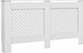 vidaXL Cache-radiateur 152x19x81.5 cm MDF blanc