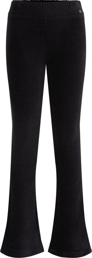 WE Fashion Meisjes velvet flared legging van ribstof