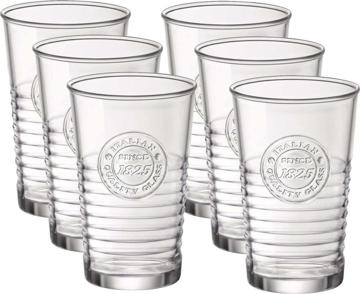 BORMIOLI ROCCO Set van 6 waterglazen transparant 300 ml - Waterglas/drinkglas/sapglas