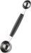 Vogue Dubbele Meloenboor 3 en 4cm Zwart
