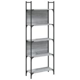 VidaXL Boekenkast 155,5x24x166,5 cm bewerkt hout grijs sonoma eiken