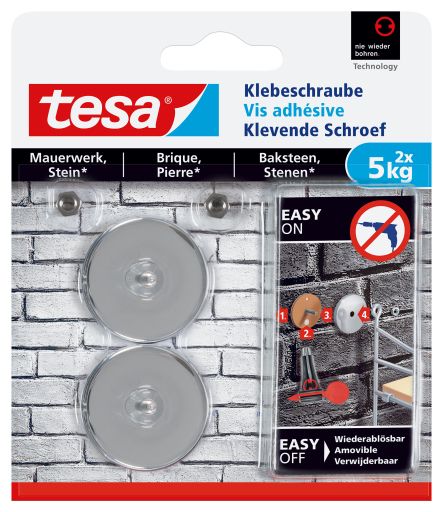Tesa Universele Haak - Binnen & Buiten - 5kg - 2 stuks