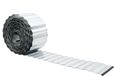 vidaxl Bordure de pelouse 5 m x 30 cm Acier galvanisé argent