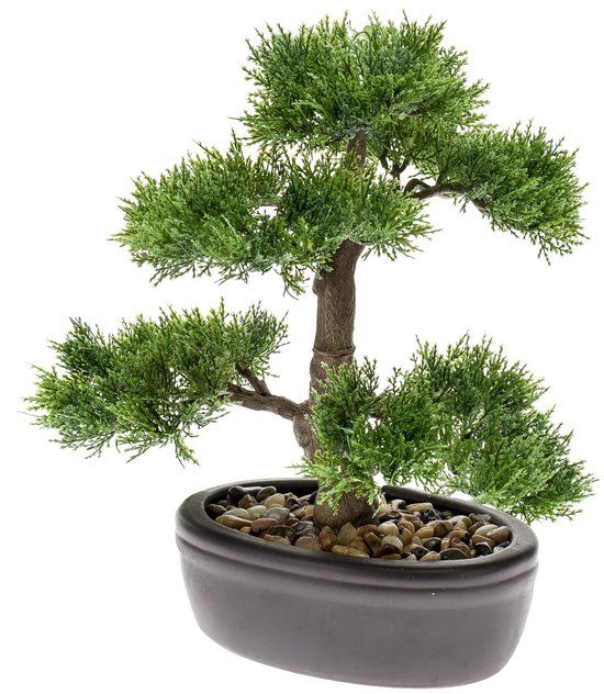 Emerald - Kunstplant Bonsai Ceder 32cm