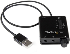 StarTech.com USB-stereo audio adapter externe geluidskaart met SPDIF digitale audio en stereo mic