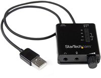 StarTech.com USB Audio Adapter - External Sound Card with SPDIF & Mic Input