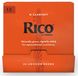 Rico D'Addario Woodwinds Rico Bb klarinetriet, 1.5, 25-Count Single Reeds, Unfiled
