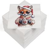 HEKU 100 servetten, 3-laags, 33 x 33 cm, kerstvos