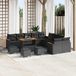 Maison Exclusive - Ensemble de jardin 14 pièces, ensemble de salon en polyrotin noir