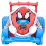 Spiderman Véhicule à rétraction - Avec figurine Spidey - Fonction wheelie - Pour enfants