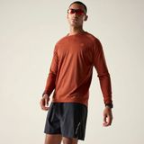 Dare2B Agile wandelshirt met lange mouwen voor heren - Oranje - L