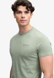 Superdry Essential Company Logo Geborduurd T-shirt Heren L Vintage Saliegroen Gemêleerd/Groen