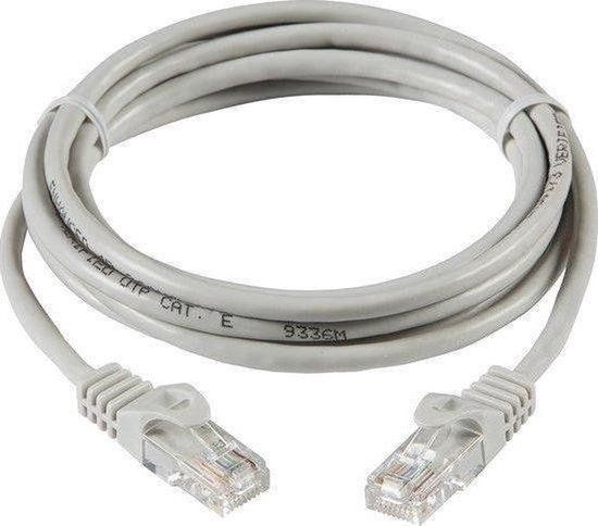 ValeDelucs Internetkabel 4 meter - CAT6 UTP Ethernet kabel RJ45 - Grijs