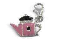 Pasionista Uniseks hanger roze-zwart gieter 925 sterling zilver 607818, Sterling zilver