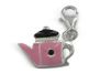 Pasionista Uniseks hanger roze-zwart gieter 925 sterling zilver 607818, Sterling zilver