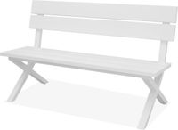 Vita Tuinbank Crossway alu L160 cm blanc mat