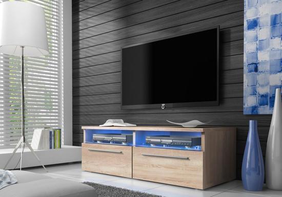 vdd TV meubel dressoir Sieno met LED verlichting licht eiken kleur