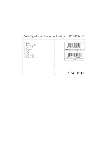 Nonet in F minor: “Gradus ad Parnassum”. op. 2. nonet. Jeu de parties.