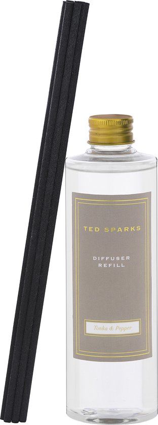 Ted Sparks Tonka & Pepper Diffuser Refill & Sticks - 250 ml