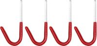 Benson Ophanghaken - 4 stuks - Staal - Rood - 8 x 3.5 cm - Max 35 kg