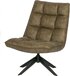 WOOOD Jouke Draaifauteuil - Velvet - Green - 97x70x85 cm - Industrial Style