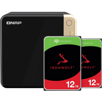 QNAP TS-464-8G + Seagate Ironwolf 12TB Duo Pack