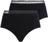 Chantelle Slip Taillen Slip Cozy Chic 2P Set van 2 Zwart Dames M