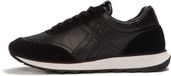 FitFlop Retro-Q FF Metallic-Fabric/Suede Sneakers Dames Sneakers - Zwart
