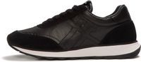 FitFlop Retro-Q FF Metallic-Fabric/Suede Sneakers Dames Sneakers - Zwart