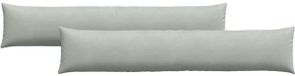 vidaXL - Coussin d'assise - 2 pièces - Gris clair - 200 x 40 cm - Tissu velours côtelé