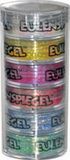 Eulenspiegel Polyester glitter Glamour Edition, glitter 6 x 6 g | Strooiglitter voor gezicht en lichaam, voor carnaval, festivals en themafeesten