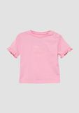 s.Oliver T-shirt Kinderen Oudroze Katoen Korte Mouw Ronde Hals Drukknopen Casual Unisex 92