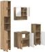 vidaXL Badkamermeubel Set 4 stuks Artisan Eiken 61 x 35 x 64 cm