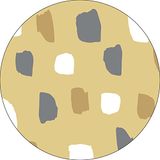 Bonateks Ronde digitaal bedrukte muismat, antislip onderkant, voor kantoor en thuis, diameter: 22 cm