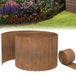 QEENTOE Bordure de pelouse en alliage métallique, bordure pour parterres de fleurs, 20 mètres, forme ondulée | 18 cm de haut