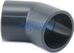 PVC-bocht 45 graden, 25 mm