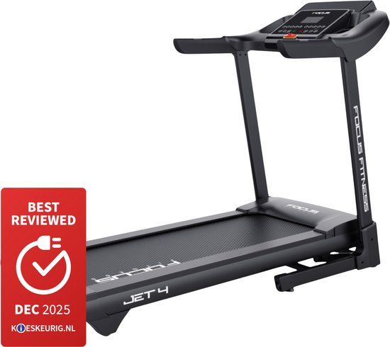 Focus Fitness Jet 4 iPlus Loopband - 12 Programma's - 16 km/u - Zwart