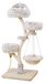Poteau griffoir takdesign - 130 cm - Sisal et peluche - Arbre à chat avec panier suspendu