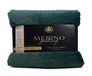 Gözze Cosy deken, Merino Feel, omkeerbaar, zwaargewicht 600 g/m², 180 x 220 cm - donkergroen