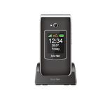 Beafon SL645 LTE 4G Silverline mobiele telefoon voor senioren met SOS-noodoproepknop, XXL 2,8 inch (7,11 cm) binnendisplay, XXL 1,77 inch buitenkleurendisplay, 3,0 MP camera