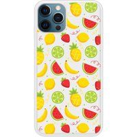 Apple Bedrukt siliconen hoesje compatibel met iPhone 12 Pro Max Fruits tropicaux