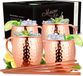 Vezato Luxe mokken set – koffie mokken set – beker – coffee mug set – duurzaam – Koper – 470 ml – 4 stuk(s)