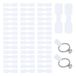 Pack van 576 witte sieraden etiketten 10x38mm