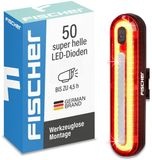 FISCHER FAHRRAD Achterlicht LED werkt op een accu