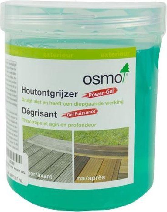 Osmo Power-Gel Houtontgrijzer 0.5 Liter | Geschikt voor Hout & Acacia Hout | Teak Reiniger