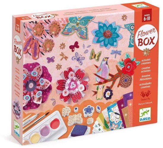 Djeco Knutselkoffer Flower Garden - Kinderen - Meerkleurig