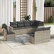 Maison Exclusive - Ensemble de jardin, 8 pièces, avec coussins, en polyrotin gris clair